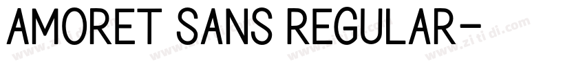 Amoret sans Regular字体转换